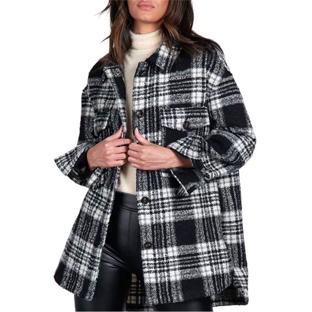 Sanctuary Midi Shacket Shirt Jacket